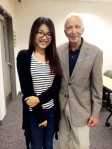 photo of Tracy Tian with prof  Benedetto